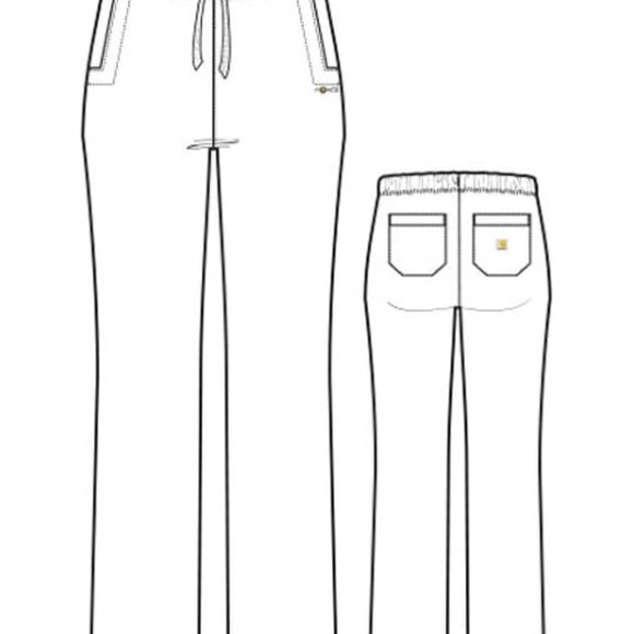 Carhartt Medical Scrub Pants WINE c56201X 2XL - Picture 2 of 2